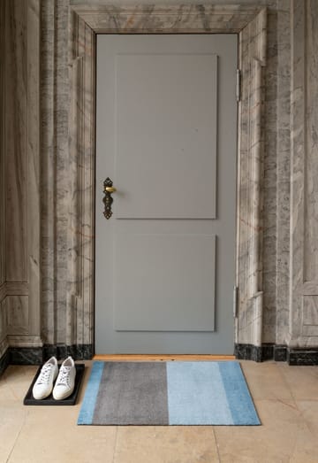 Stripes by tica. horizontal. ドアマット - Blue-steel grey. 60x90 cm - tica copenhagen