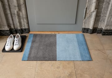 Stripes by tica. horizontal. ドアマット - Blue-steel grey. 60x90 cm - tica copenhagen