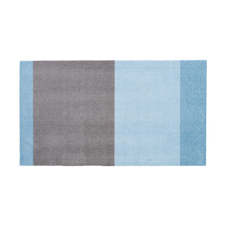 Stripes by tica. horizontal. ホールウェイラグ - Blue-steel grey. 67x120 cm - Tica copenhagen