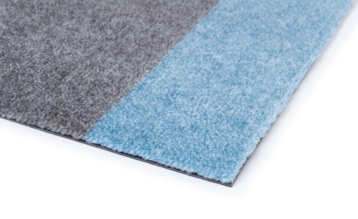 Stripes by tica. horizontal. ホールウェイラグ, Blue-steel grey. 67x120 cm tica copenhagen