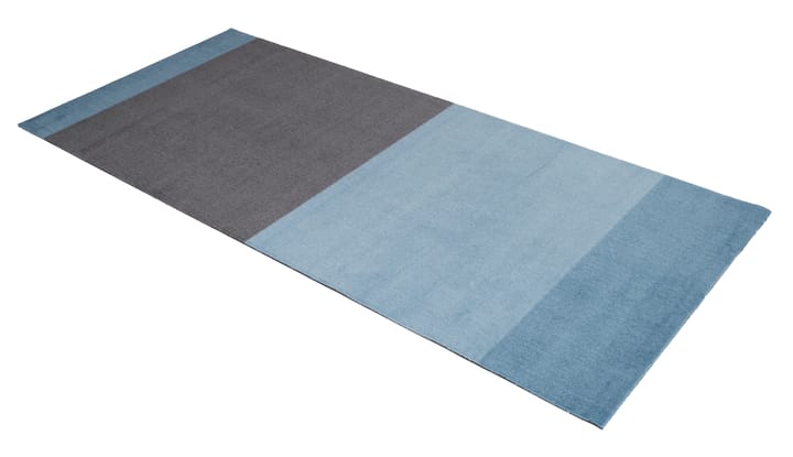 Stripes by tica. horizontal. ホールウェイラグ, Blue-steel grey. 90x200 cm tica copenhagen