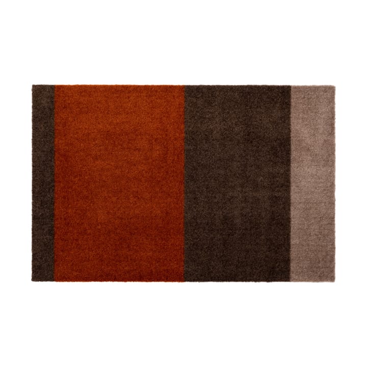 Stripes by tica. horizontal. ドアマット - Brown-terracotta. 60x90 cm - tica copenhagen