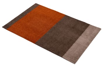 Stripes by tica. horizontal. ドアマット - Brown-terracotta. 60x90 cm - tica copenhagen