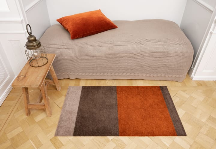 Stripes by tica. horizontal. ドアマット - Brown-terracotta. 60x90 cm - tica copenhagen