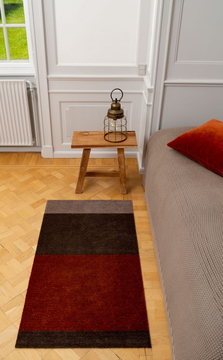 Stripes by tica. horizontal. ホールウェイラグ, Brown-terracotta67x120 cm tica copenhagen