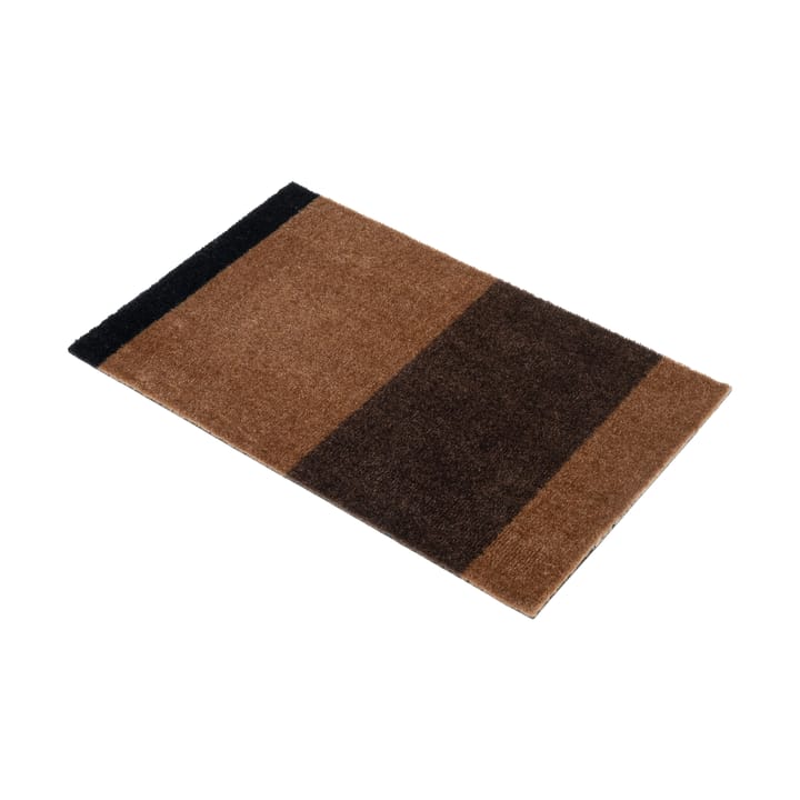 Stripes by tica. horizontal. ドアマット, Cognac-dark brown-black, 40x60 cm tica copenhagen