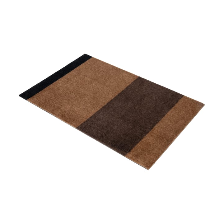 Stripes by tica. horizontal. ドアマット, Cognac-dark brown-black, 60x90 cm tica copenhagen
