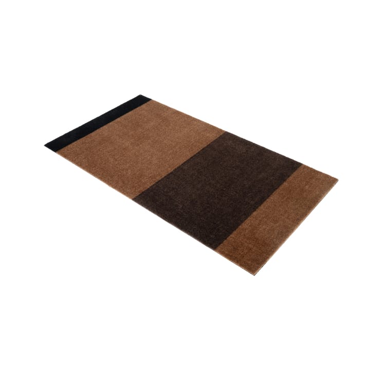 Stripes by tica. horizontal. ホールウェイラグ, Cognac-dark brown-black, 67x120 cm tica copenhagen