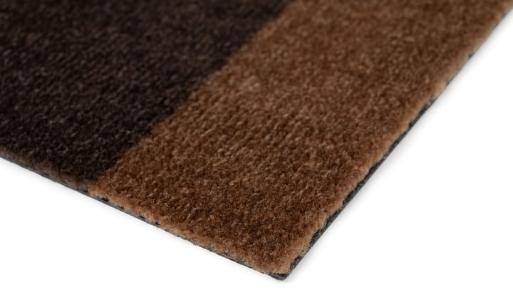 Stripes by tica. horizontal. ホールウェイラグ, Cognac-dark brown-black, 90x130 cm tica copenhagen