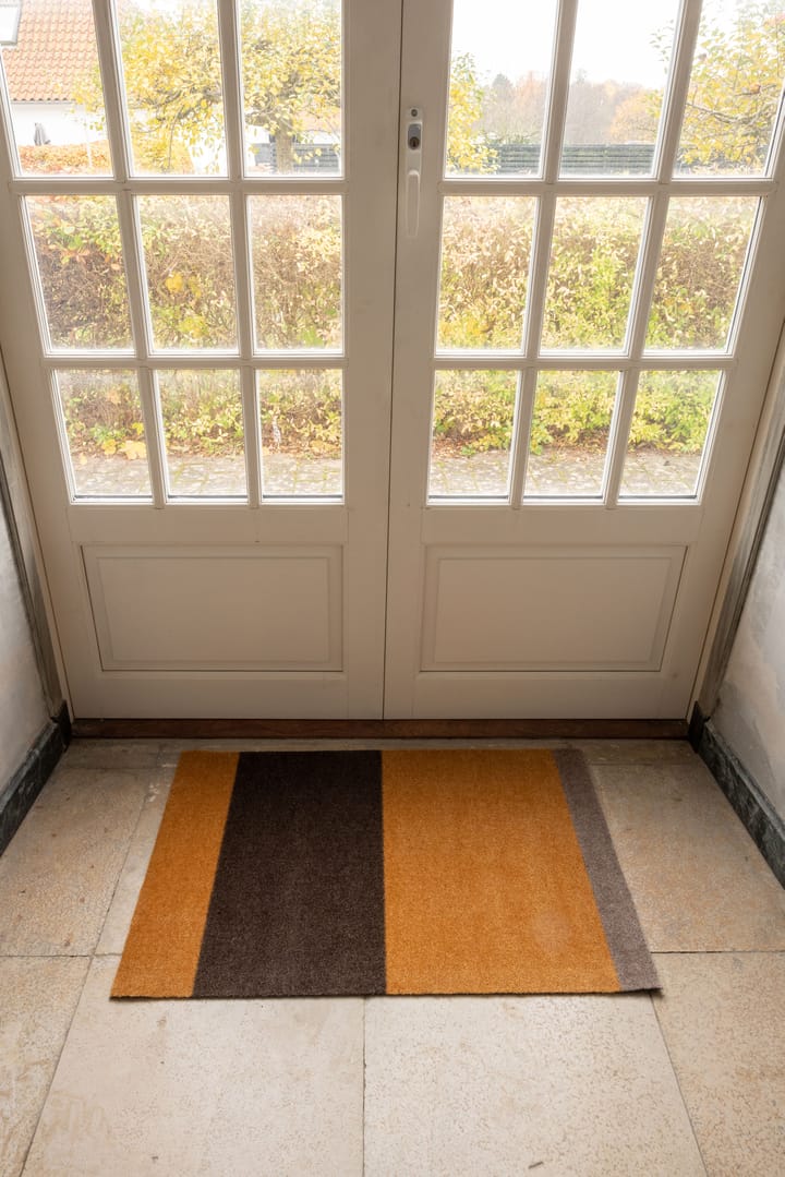 Stripes by tica. horizontal. ドアマット, Dijon-brown-sand. 60x90 cm tica copenhagen