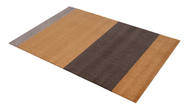 Stripes by tica. horizontal. ホールウェイラグ, Dijon-brown-sand. 90x130 cm tica copenhagen