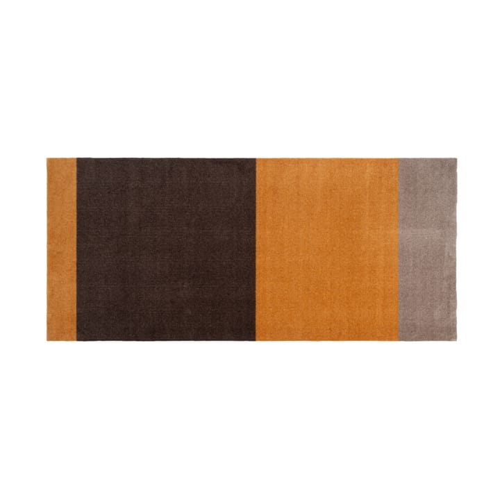 Stripes by tica. horizontal. ホールウェイラグ - Dijon-brown-sand. 90x200 cm - Tica copenhagen