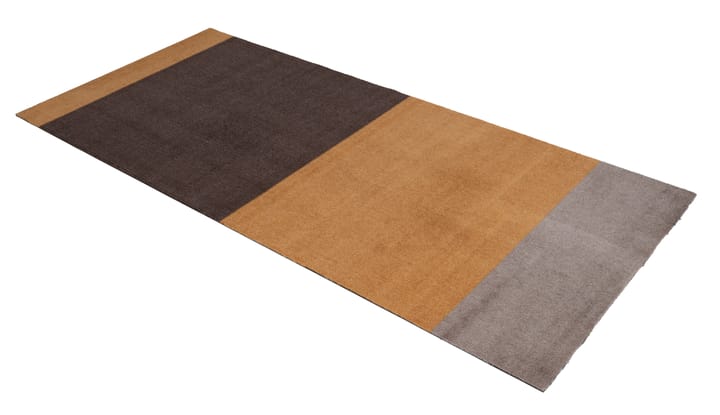 Stripes by tica. horizontal. ホールウェイラグ, Dijon-brown-sand. 90x200 cm tica copenhagen