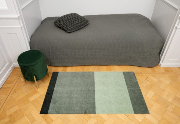 Stripes by tica. horizontal. ホールウェイラグ - Green. 67x120 cm - tica copenhagen