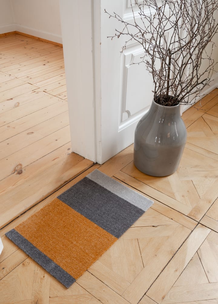 Stripes by tica. horizontal. ドアマット, Grey-grey-dijon. 40x60 cm tica copenhagen