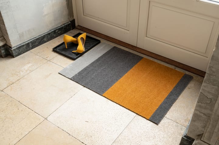 Stripes by tica. horizontal. ドアマット, Grey-grey-dijon. 60x90 cm tica copenhagen