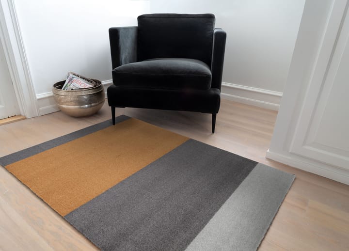 Stripes by tica. horizontal. ホールウェイラグ, Grey-grey-dijon. 90x130 cm tica copenhagen