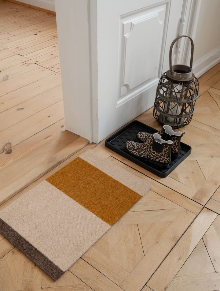 Stripes by tica. horizontal. ドアマット, Ivory-dijon-brown. 40x60 cm tica copenhagen