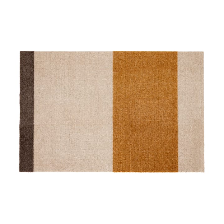 Stripes by tica. horizontal. ドアマット - Ivory-dijon-brown. 60x90 cm - tica copenhagen