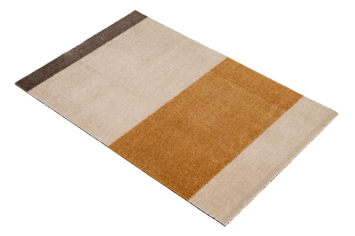 Stripes by tica. horizontal. ドアマット - Ivory-dijon-brown. 60x90 cm - tica copenhagen