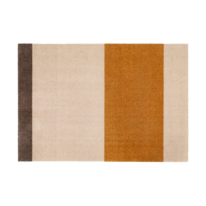 Stripes by tica. horizontal. ホールウェイラグ - Ivory-dijon-brown. 90x130 cm - tica copenhagen