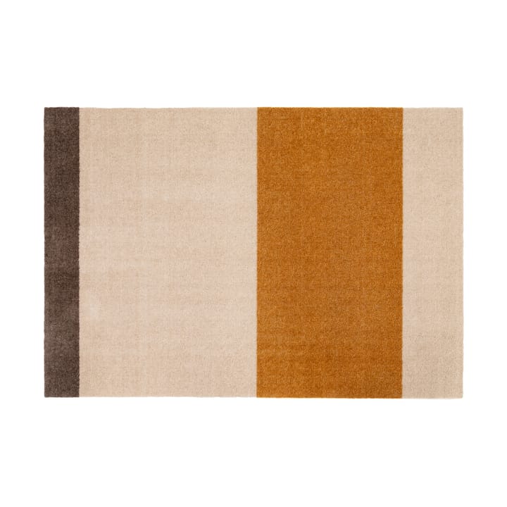 Stripes by tica. horizontal. ホールウェイラグ - Ivory-dijon-brown. 90x130 cm - Tica copenhagen