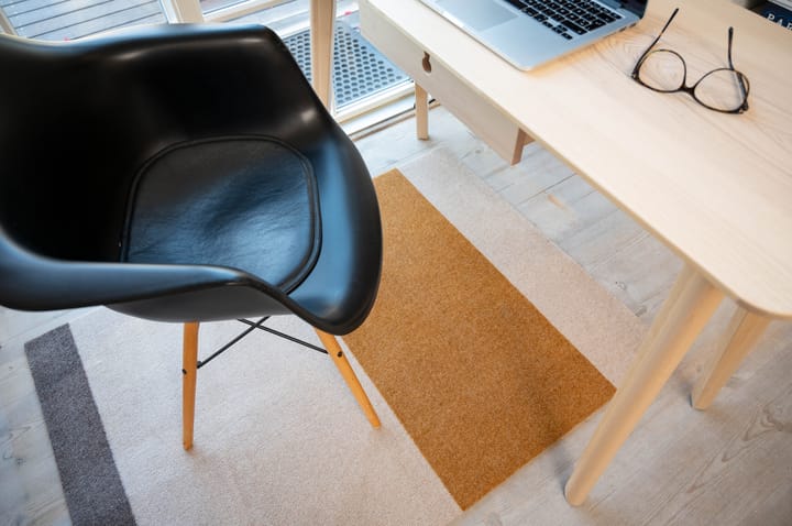 Stripes by tica. horizontal. ホールウェイラグ, Ivory-dijon-brown. 90x130 cm tica copenhagen