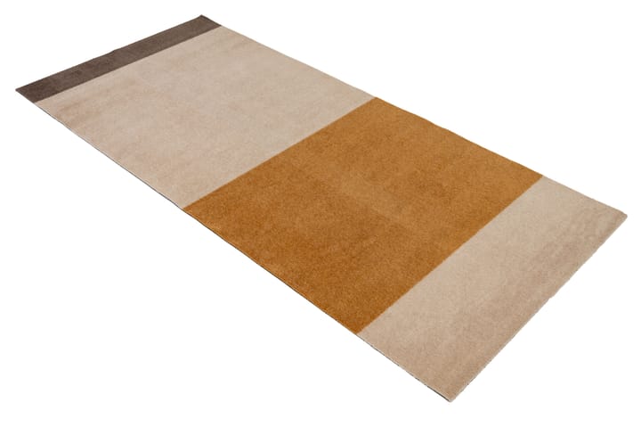 Stripes by tica. horizontal. ホールウェイラグ, Ivory-dijon-brown. 90x200 cm tica copenhagen