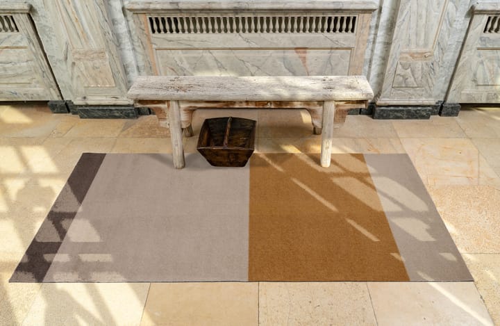 Stripes by tica. horizontal. ホールウェイラグ, Ivory-dijon-brown. 90x200 cm tica copenhagen