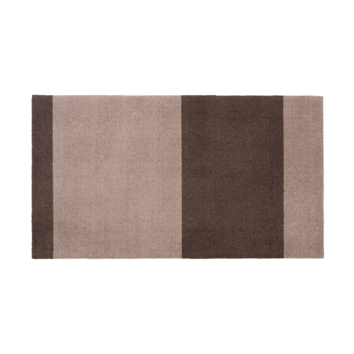 Stripes by tica. horizontal. ホールウェイラグ - Sand-brown. 67x120 cm - tica copenhagen