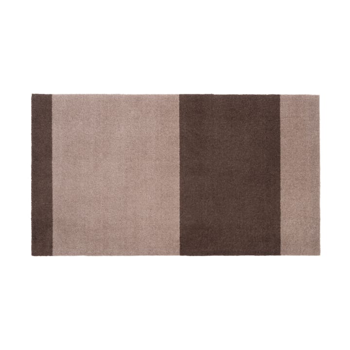 Stripes by tica. horizontal. ホールウェイラグ - Sand-brown. 67x120 cm - Tica copenhagen