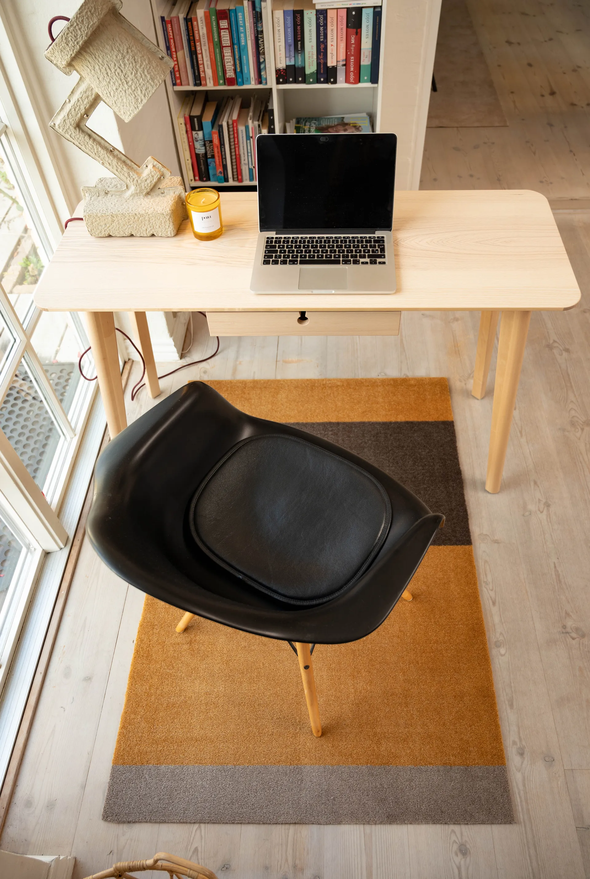 Stripes ホリゾンタルホールウェイラグ, Dijon-brown-sand. 90x130 cm tica copenhagen