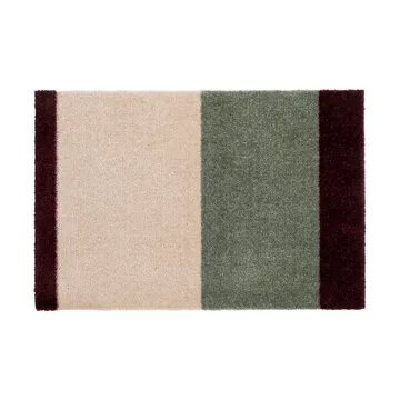 Stripes ホリゾンタルドアマット - Green-ivory-bordeaux, 40x60 cm - tica copenhagen