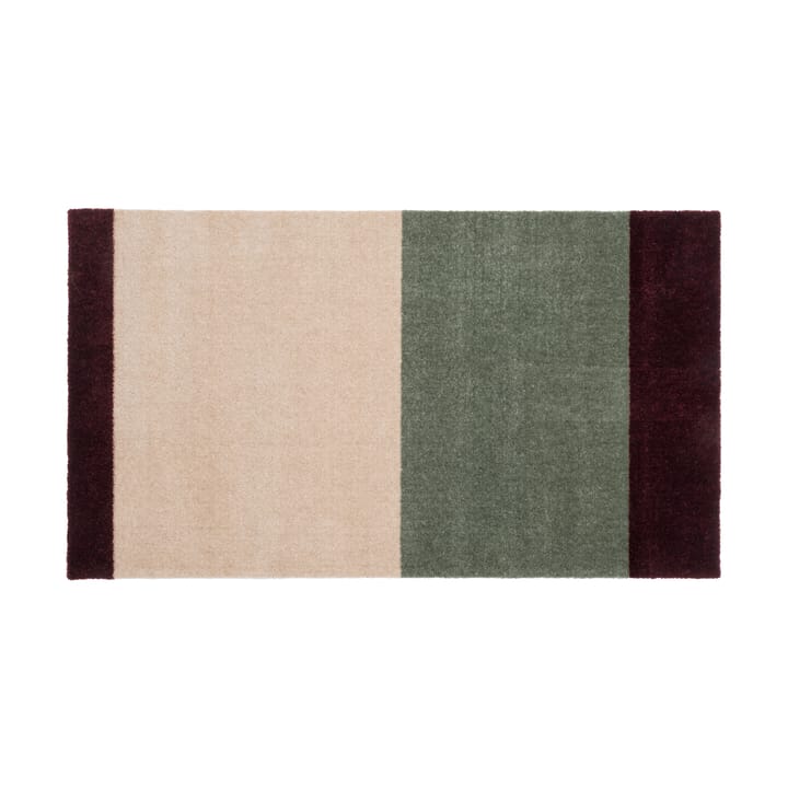 Stripes ホリゾンタルドアマット - Green-ivory-bordeaux, 60x90 cm - Tica copenhagen