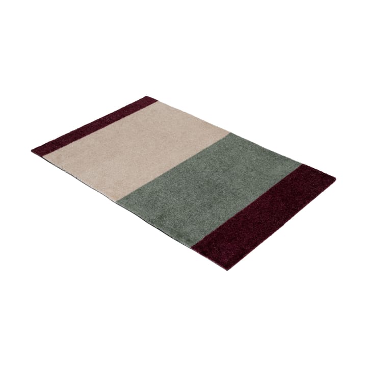 Stripes ホリゾンタルドアマット, Green-ivory-bordeaux, 60x90 cm tica copenhagen