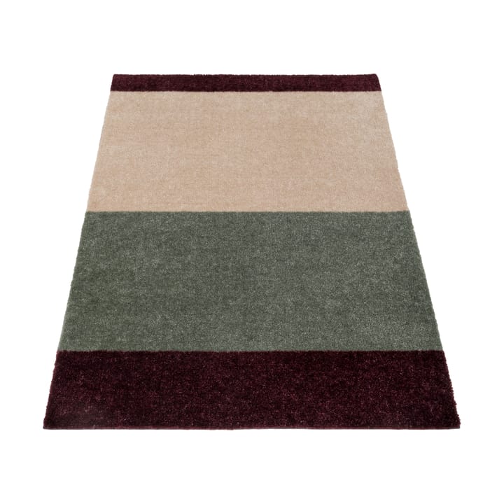 Stripes ホリゾンタルホールウェイラグ - Green-ivory-bordeaux, 67x120 cm - Tica copenhagen