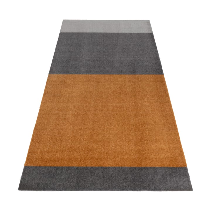Stripes horizontal ホールウェイラグ - Grey-grey-dijon. 90x200 cm - Tica copenhagen
