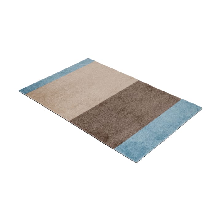 Stripes ホリゾンタルドアマット, Ivory-sand-blue, 60x90 cm tica copenhagen