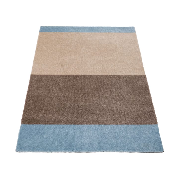 Stripes ホリゾンタルドアマット, Ivory-sand-blue, 60x90 cm tica copenhagen