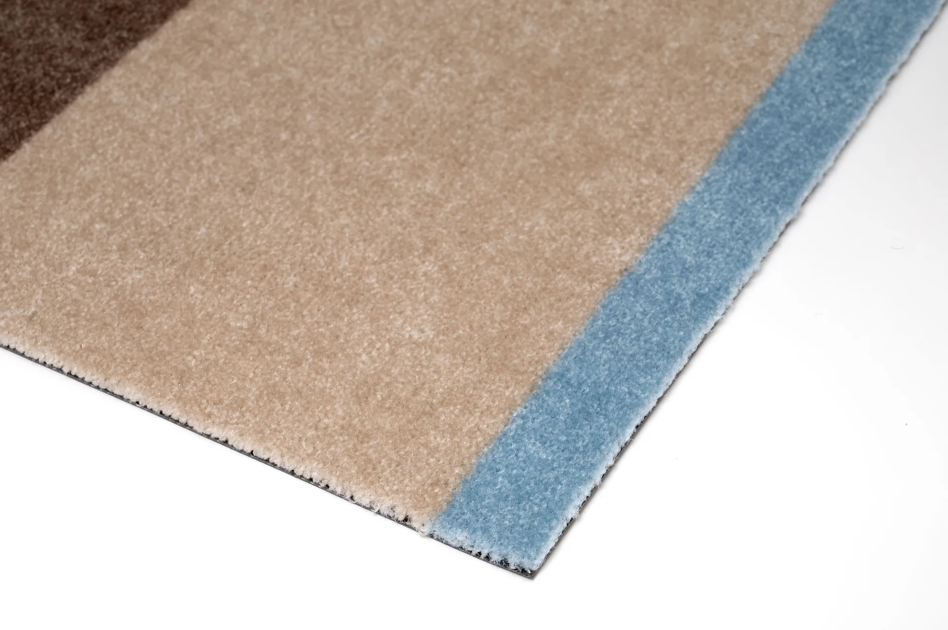 Stripes ホリゾンタルドアマット, Ivory-sand-blue, 60x90 cm tica copenhagen