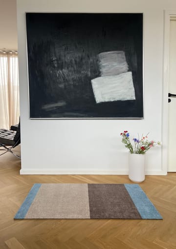 Stripes ホリゾンタルホールウェイラグ - Ivory-sand-blue, 67x120 cm - tica copenhagen