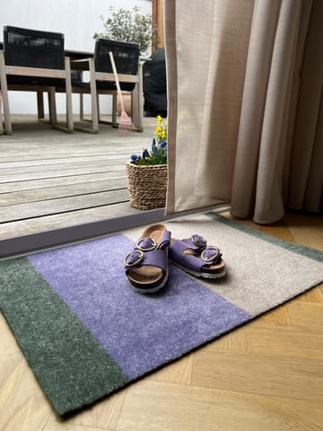 Stripes ホリゾンタルドアマット - Lilac-ivory-green, 40x60 cm - tica copenhagen