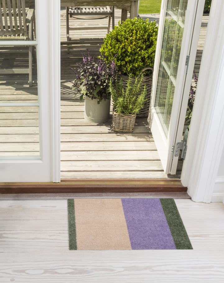 Stripes ホリゾンタルドアマット, Lilac-ivory-green, 40x60 cm tica copenhagen