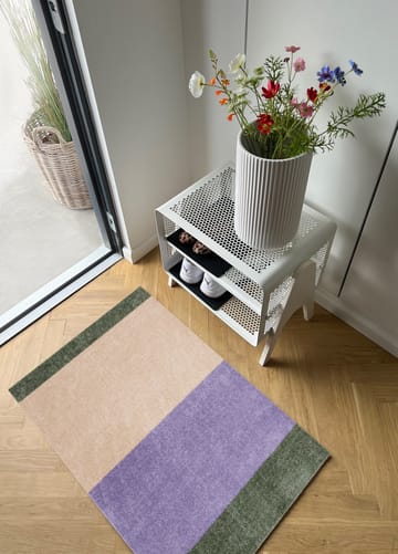 Stripes ホリゾンタルドアマット - Lilac-ivory-green, 60x90 cm - tica copenhagen