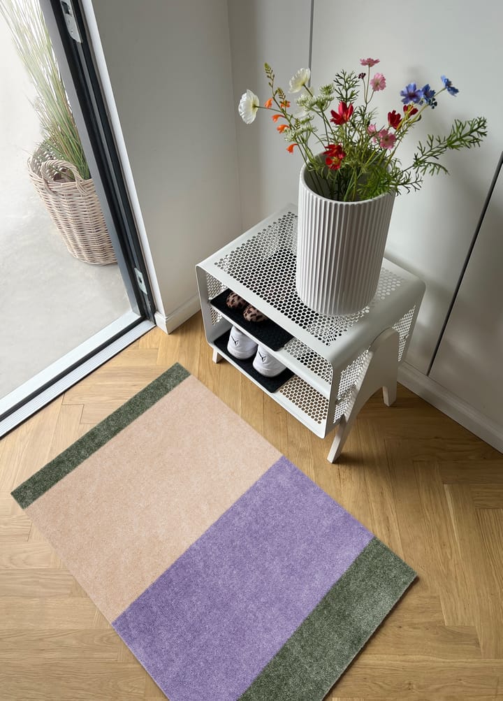 Stripes ホリゾンタルドアマット, Lilac-ivory-green, 60x90 cm tica copenhagen