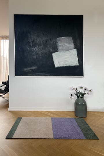 Stripes ホリゾンタルホールウェイラグ - Lilac-ivory-green, 67x120 cm - tica copenhagen
