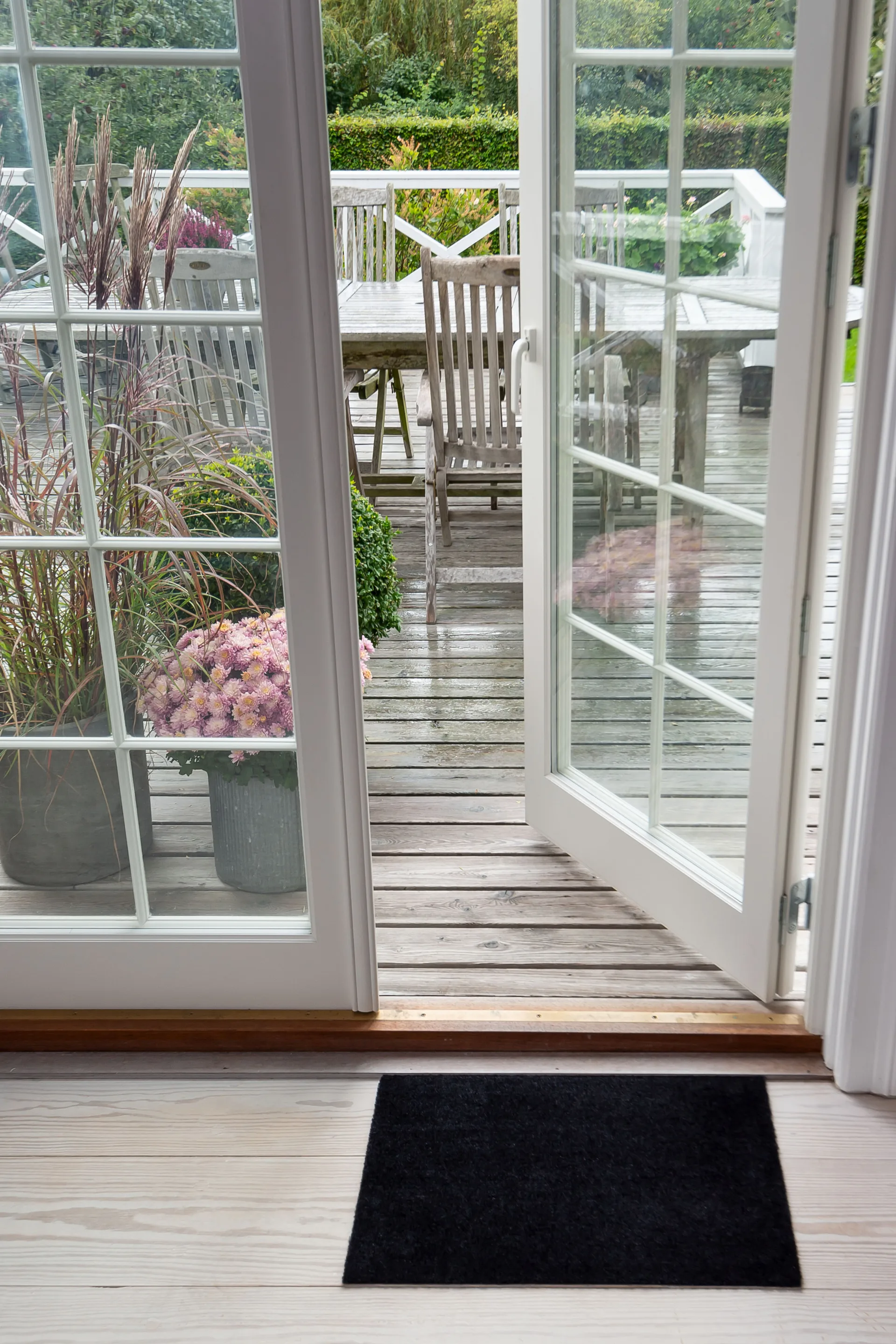 Unicolor ドアマット, Black. 40x60 cm tica copenhagen