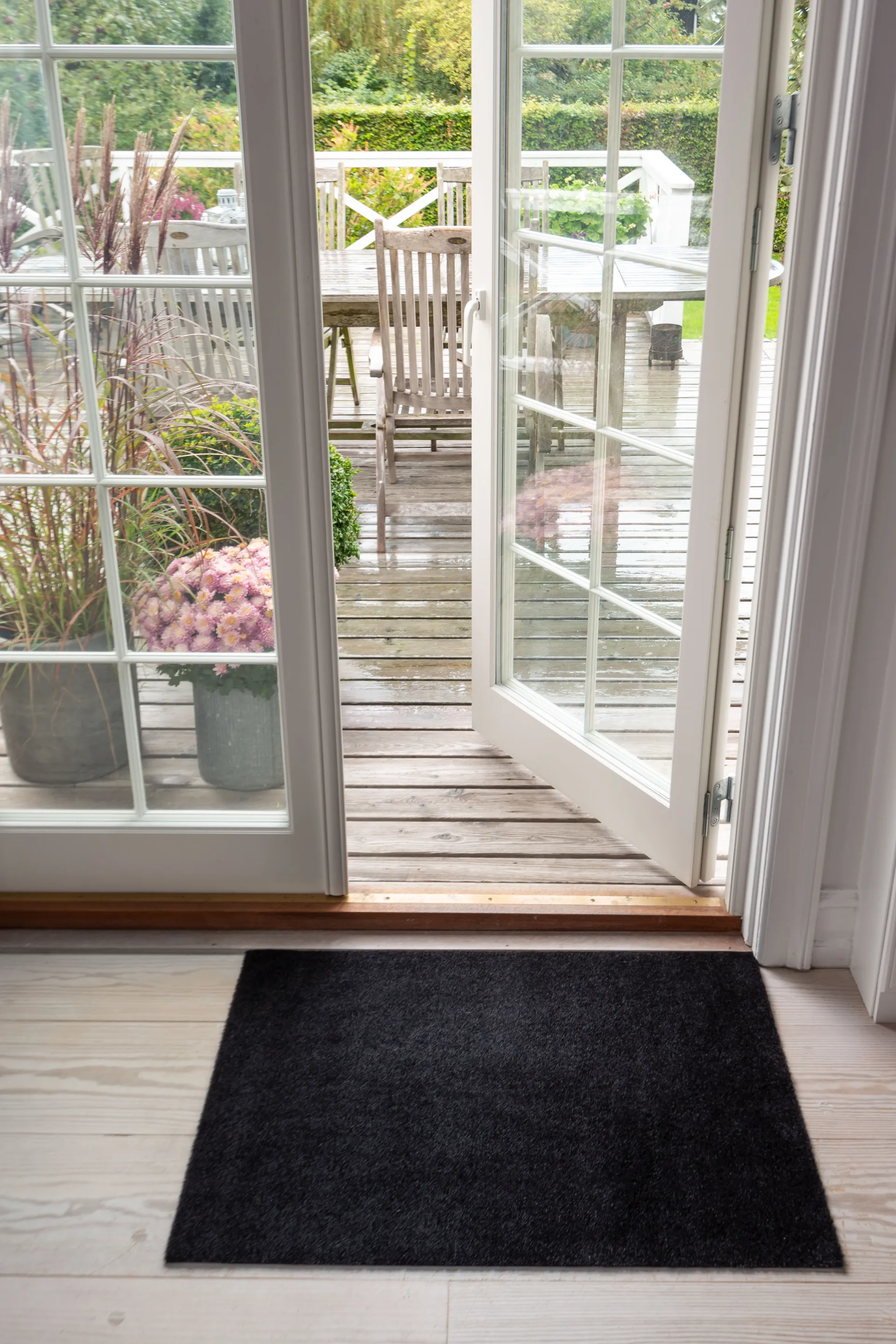 Unicolor ドアマット, Black. 60x90 cm tica copenhagen