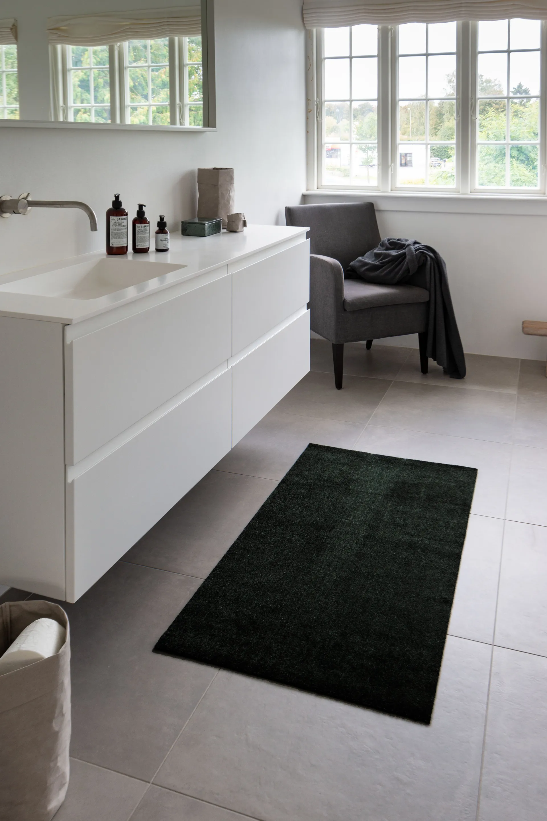 Unicolor ホールウェイラグ, Black. 67x120 cm tica copenhagen