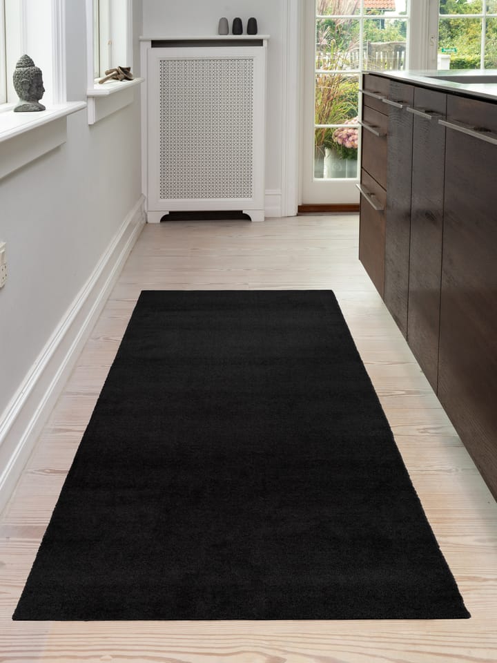 Unicolor ホールウェイラグ, Black. 90x200 cm tica copenhagen